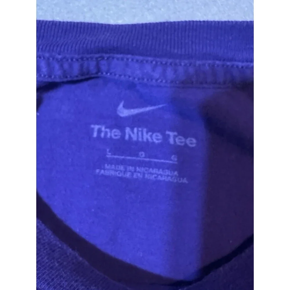 Nike Justin Jefferson Vikings T-shirt Adult Size L Purple & Yellow Bleed Purple